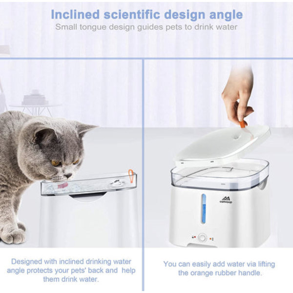 CAMROOP 68 OZ Automatic Electric Pet Water Fountain Wayfair